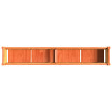 Garden Planter Wax Brown 180x31x31 cm Solid Wood Pine 837498