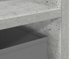 Lowboard with Drawer Concrete Grey 87 x 27.5 x 43 cm 8000583