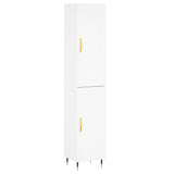 Highboard White 34.5x34x180 cm Engineered Wood 3200433