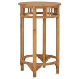 ZNTS 3 Piece Garden Bar Set Solid Teak Wood 3053646