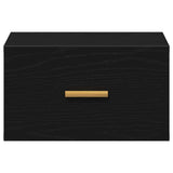 Wall-mounted Bedside Cabinet 2 pcs Black Oak 35 x 35 x 20 cm 862112