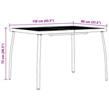 Dining Set 5 pcs Anthracite Steel 3422861