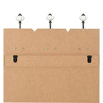 ZNTS Wall-mounted Coat Rack with 6 Hooks 120x40 cm HOME IS 245848