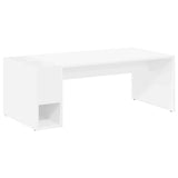 Coffee Table White 101.5 x 50 x 37 cm Engineered Wood 891192