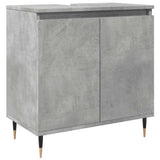 3 Piece Bathroom Furniture Set Concrete Grey Engineered Wood 3324952