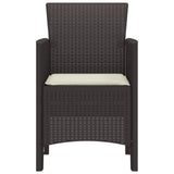 Garden Chair 2 pcs Brown 53 x 49 x 85 cm Polypropylene 847457