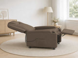 Recliner Massage Chair Grey 75 x 95 x 106 cm Fabric 42051150