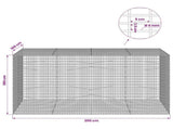 Gabion with 5 mm Wire and 5x2.5 cm Mesh 200x100x100 cm 3463870