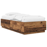 Bed Frame Old Wood 80 x 200 cm Engineered Wood 3429656
