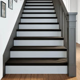 Stair Treads 16 pcs Brown Black 90x25x2 cm Solid Wood Oak 3283051