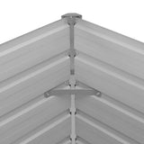 Raised Garden Bed 100x100x77 cm Galvanised Steel Grey 42407
