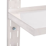 2-Tier Floating Wall Shelf Stainless Steel 100x30 cm 51047