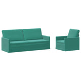 Sofa Set 2 pcs Turquoise Velvet 3433226