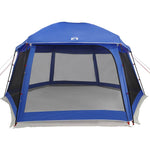 ZNTS Pool Tent with Removable Fly & Mesh Walls Azure Blue 512x458 cm 4100625