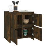 Sideboard Smoked Oak 70x41x75 cm Engineered Wood 813011