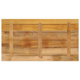 Table Top 120x60x1.5 cm Rectangular Solid Wood Rough Mango 371336