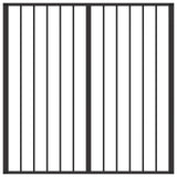 Dog Gate 6 pcs Black 60 x 60 cm Galvanised Steel 892021