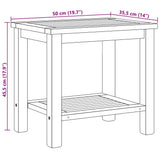 Coffee Table Brown 50 x 35 x 45 cm Solid teak wood 42002307