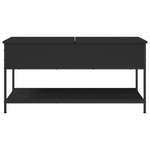 ZNTS Coffee Table Black 100x50x50 cm Engineered Wood and Metal 845346