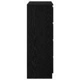 Sideboard Black Oak 80x35x99 cm Engineered Wood 3328481