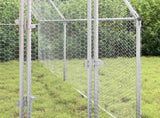 Chicken Cage Silver 100x100x190 cm Galvanised Steel 172549