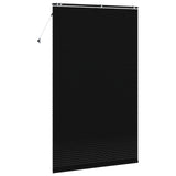 Venetian Blind Black 145 x 250 cm 35 mm Solid Paulownia Wood 42015525