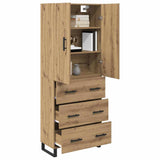 Highboard with Drawer 2 pcs Artisan Oak 69.5 x 34 x 180 cm 3416014