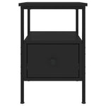 ZNTS Bedside Cabinets 2 pcs Black 34x36x50 cm Engineered Wood 826044