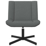 Swivel Chair Dark Grey 63 x 75 x 76 cm Fabric 42007326