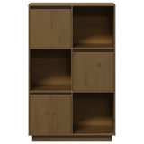 Highboard Honey Brown 74x35x117 cm Solid Wood Pine 814367