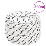 Braided Boat Rope White 14 mmx250 m Polyester 152782