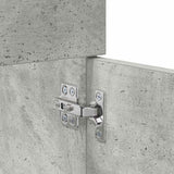 Sink cabinet with Storage Concrete Grey Engineered Wood 880438