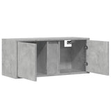 TV Wall Cabinet with LED Lights Concrete Grey 80x31x35 cm 852260