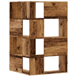 Corner Bookcase 4-Tier Old Wood 85x85x140 cm Engineered Wood 3307817