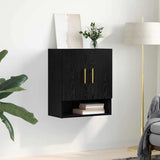 Wall Cabinet Black oak 60 x 31 x 70 cm Engineered wood 879536