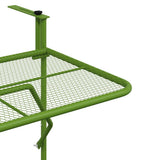 Balcony Table Green 60x40 cm Steel 340918
