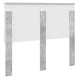 Headboard with Headboard Concrete Grey 120 cm Engineered wood 887784