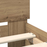 Bed Frame Artisan Oak 75 x 190 cm Engineered Wood 8003737