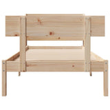 Bed Frame without Mattress 90x200 cm Solid Wood Pine 3306613