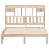 Bookcase Bed without Mattress 150x200cm Solid Wood Pine 3322603