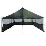 Family Tent Army green 600 x 400 x 268 cm Polyester and Steel 42028606