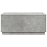 Coffee Table with LED Lights Concrete Grey 90x50x40 cm 839878