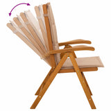 7-Piece Garden Dining Set Natural Solid Acacia Wood 3434563