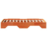 Bed Frame No Mattress Stackable Wax Brown 75x190 cm Small Single Solid Wood 859213