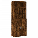 Storage Cabinet Smoked Oak 70x42.5x225 cm Engineered Wood 3281319