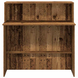 Reception Desk Old Wood 100x50x103.5 cm Engineered Wood 859031