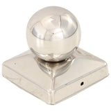 Post Caps 6 pcs Globe Final Stainless Steel 81x81 mm 145494