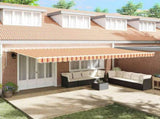 Retractable Awning Yellow and Orange 600 x 300 cm 3331597