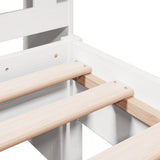 Bookcase Bed White Solid pinewood Single Bookcase Bed 3322931