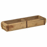 Tray with Storage 4 pcs Brown 57 x 15 x 9 cm Solid Reclaim Wood 4019611